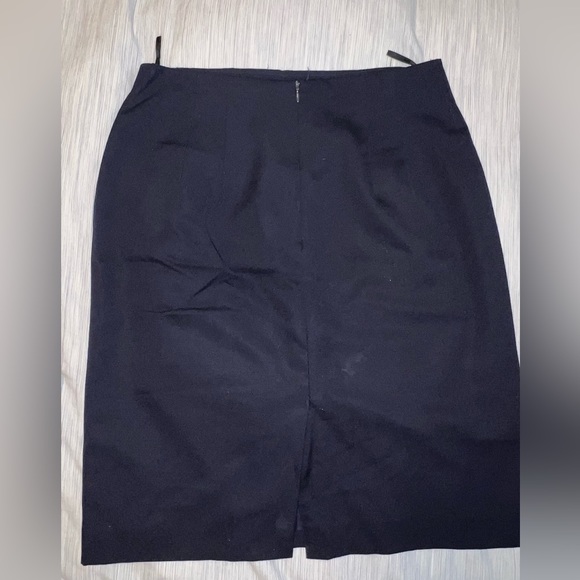 Classiques for Nordstrom suit separates Navy Blue Wool Classic Skirt Lightweight - Picture 2 of 5